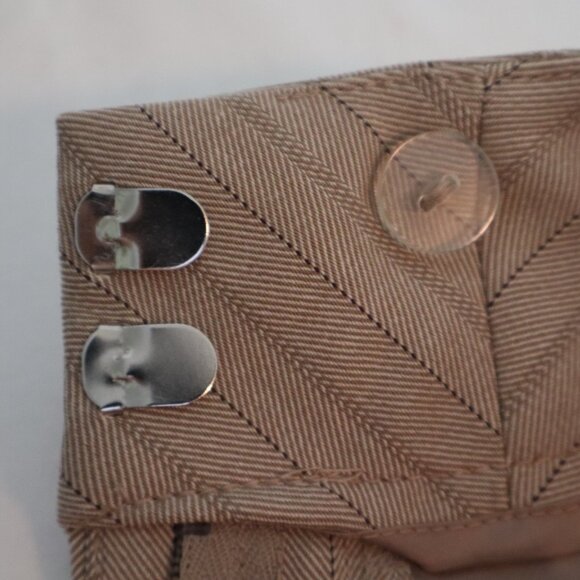 Investments Women's Size 14S Dress Pants Tan Stripes Pockets Machine Wash/Dry - Picture 5 of 5